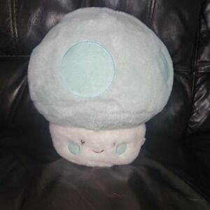 Pink Sky weighted mushroom plush stuffie. Super soft. Comforting. 12"
